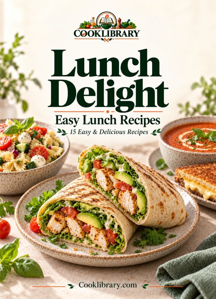 Lunch Delight — Easy Lunch Recipes E-book Cover