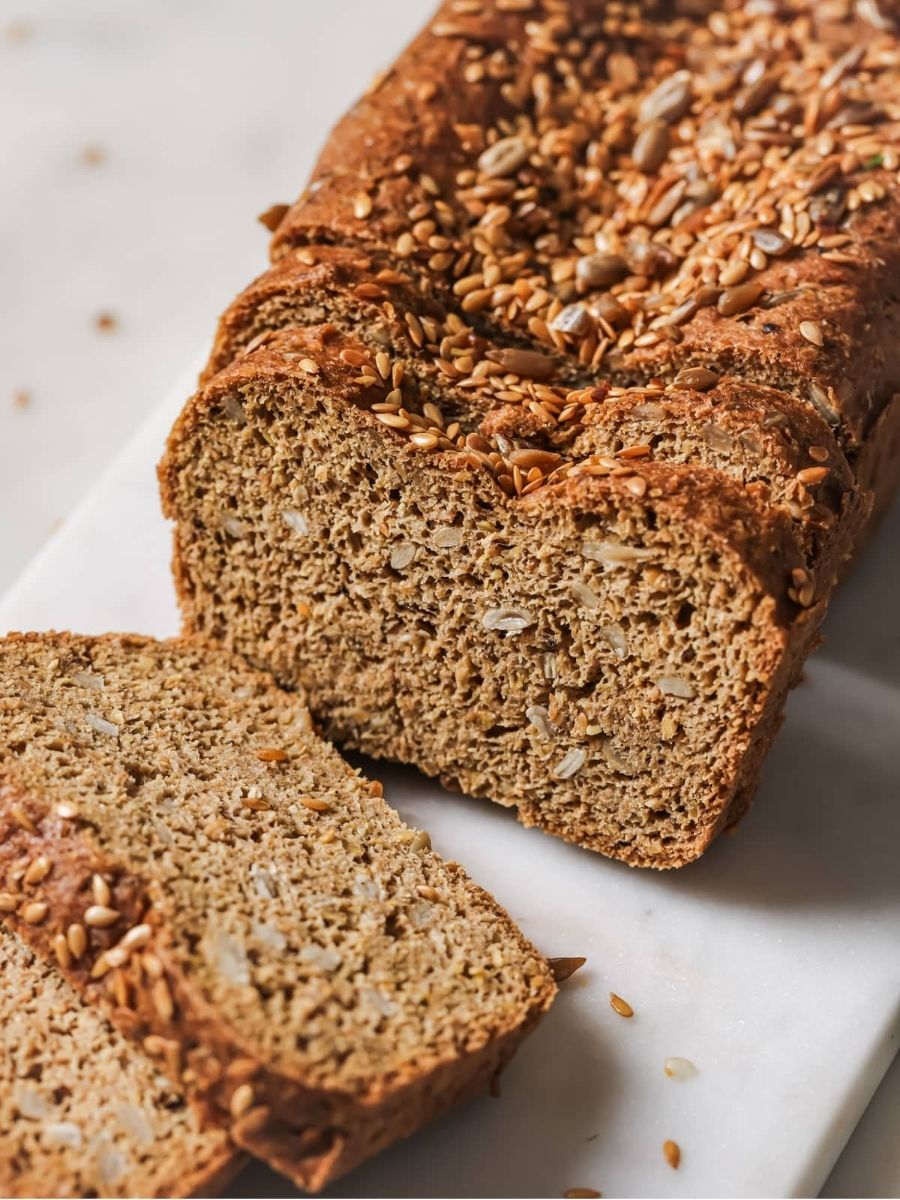 Homemade Seeded Flaxseed Sandwich Bread