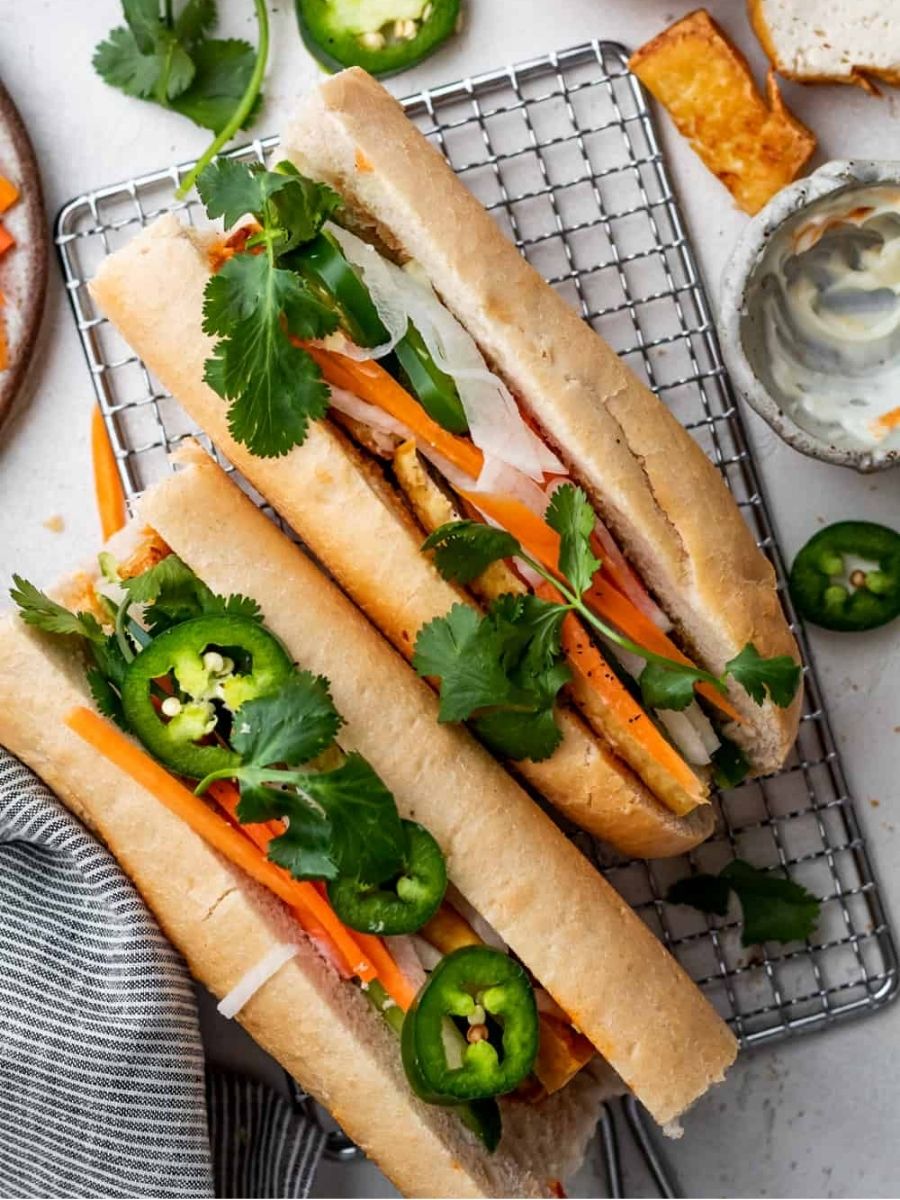 Easy Homemade Vegetarian Tofu Banh Mi